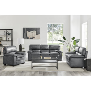 Gray sofa online and loveseat